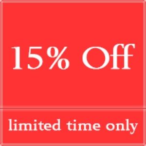 15% OFF EVERYTHING TODAY ONLY